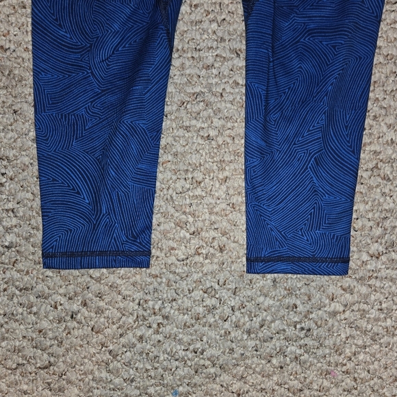 Patagonia Women’s Centered Tights Terrace Fields Bayou Blue Size Small - Picture 6 of 8